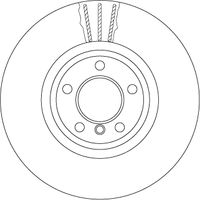 TRW Remschijf (DF6615S)