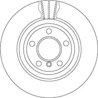 TRW Remschijf (DF6617S)