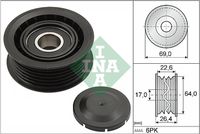 Schaeffler INA Geleide rol/omdraairol, Poly V-riem (532 0160 10)