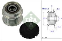 Schaeffler INA Dynamovrijloop (535 0005 10)