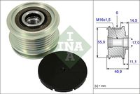 Schaeffler INA Dynamovrijloop (535 0012 10)