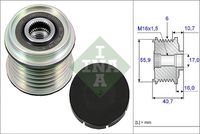 Schaeffler INA Dynamovrijloop (535 0028 10)