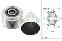 Schaeffler INA Dynamovrijloop (535 0053 10)