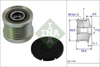 Schaeffler INA Dynamovrijloop (535 0081 10)