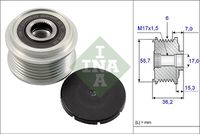 Schaeffler INA Dynamovrijloop (535 0098 10)