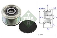 Schaeffler INA Dynamovrijloop (535 0102 10)