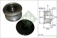 Schaeffler INA Dynamovrijloop (535 0109 10)