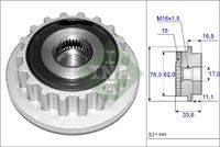 Schaeffler INA Dynamovrijloop (535 0118 10)