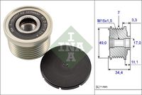 Schaeffler INA Dynamovrijloop (535 0164 10)