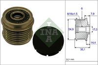 Schaeffler INA Dynamovrijloop (535 0176 10)