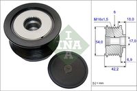 Schaeffler INA Dynamovrijloop (535 0188 10)