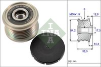 Schaeffler INA Dynamovrijloop (535 0194 10)