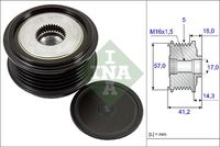 Schaeffler INA Dynamovrijloop (535 0248 10)