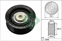 Schaeffler INA Geleide rol/omdraairol, Poly V-riem (532 0471 10)