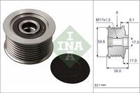 Schaeffler INA Dynamovrijloop (535 0049 10)