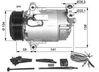 NRF Compressor, airconditioning (32427)