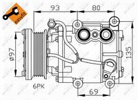 NRF Compressor, airconditioning (32247)