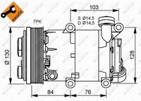 NRF Compressor, airconditioning (32410)