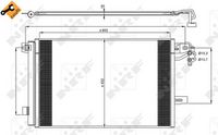 NRF Condensor, airconditioning (350064)