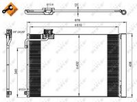 NRF Condensor, airconditioning (350214)