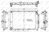 NRF Condensor, airconditioning (350068)