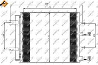 NRF Condensor, airconditioning (35604)