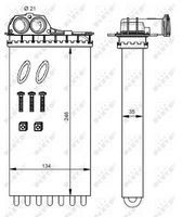 Kachelradiateur, interieurverwarming