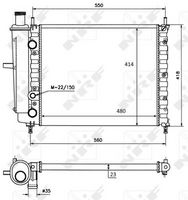 NRF Radiateur (58016)