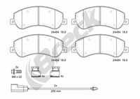 BRECK Remblokkenset, schijfrem (24484 00 703 10)