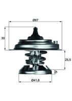 MAHLE Thermostaat, koelvloeistof (TX 29 85D)