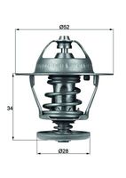 MAHLE Thermostaat, koelvloeistof (TX 68 88D)