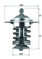 MAHLE Thermostaat, koelvloeistof (TX 70 82)