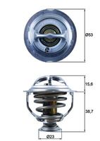 MAHLE Thermostaat, koelvloeistof (TX 123 95D)