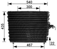 MAHLE Condensor, airconditioning (AC 166 000S)