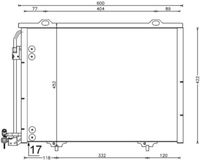 MAHLE Condensor, airconditioning (AC 211 001S)