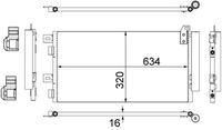 MAHLE Condensor, airconditioning (AC 312 001S)