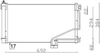 MAHLE Condensor, airconditioning (AC 347 001S)