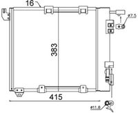 MAHLE Condensor, airconditioning (AC 349 000S)