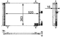 MAHLE Condensor, airconditioning (AC 350 000S)