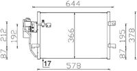 MAHLE Condensor, airconditioning (AC 351 000S)