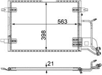 MAHLE Condensor, airconditioning (AC 352 000S)