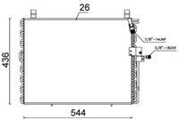 MAHLE Condensor, airconditioning (AC 357 000S)