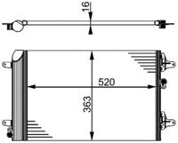 MAHLE Condensor, airconditioning (AC 358 000S)