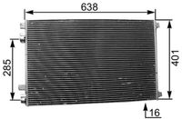 MAHLE Condensor, airconditioning (AC 360 001S)