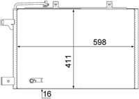 MAHLE Condensor, airconditioning (AC 370 000S)