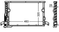 MAHLE Condensor, airconditioning (AC 512 000S)