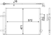 MAHLE Condensor, airconditioning (AC 441 000S)