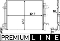 MAHLE Condensor, airconditioning (AC 454 000P)