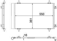 MAHLE Condensor, airconditioning (AC 487 000S)