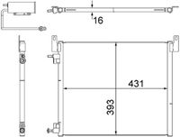 MAHLE Condensor, airconditioning (AC 499 000S)